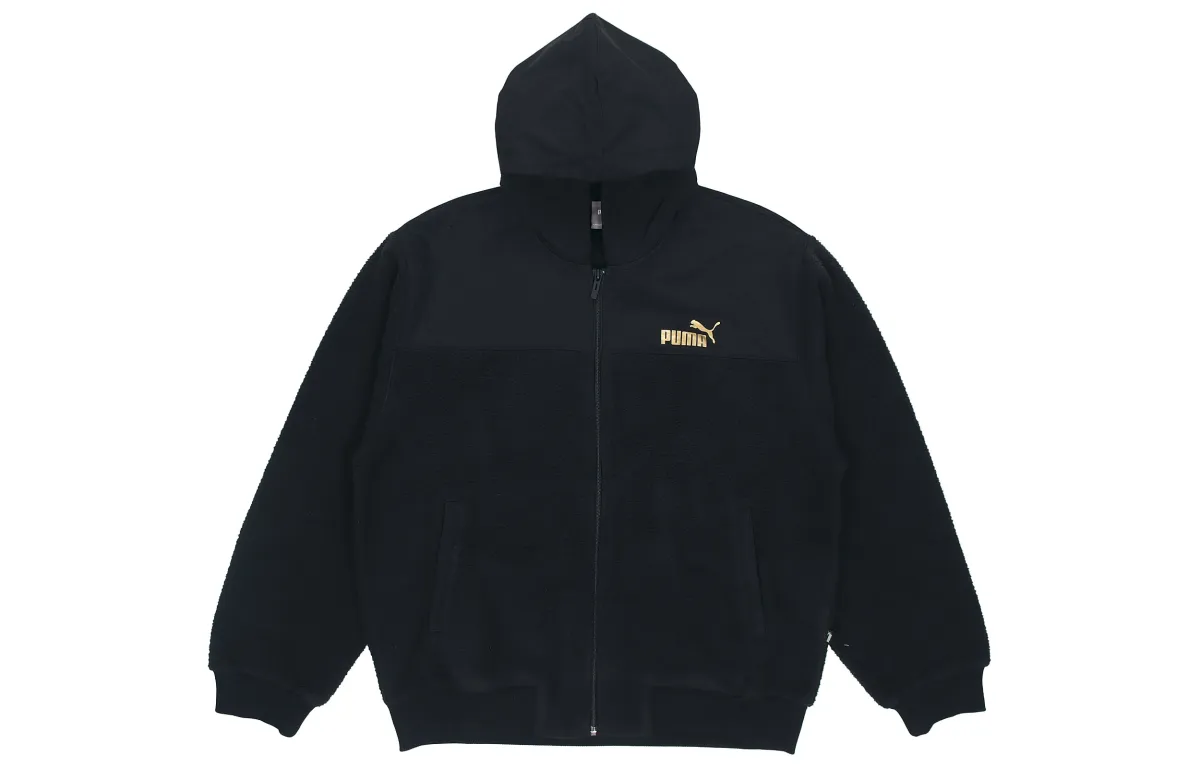 PUMA Velvet Jackets Men's Black Hooded Moderate