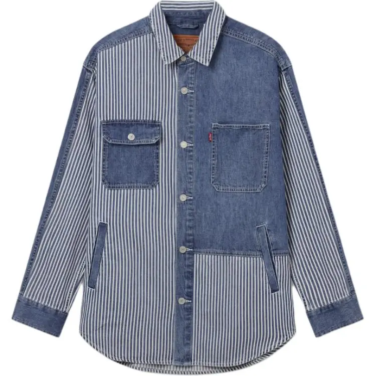 Levi's Denim Jacket Men's Blue White