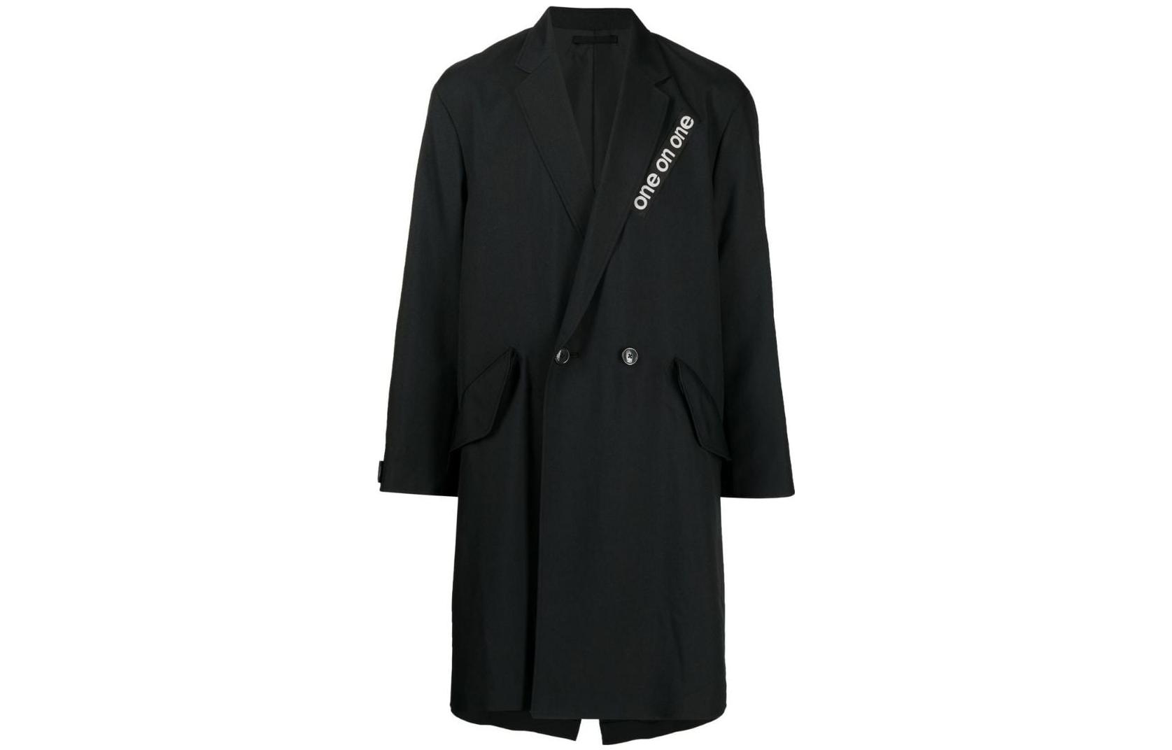 Мужское пальто WTAPS Double-Breasted Coat (черное)
