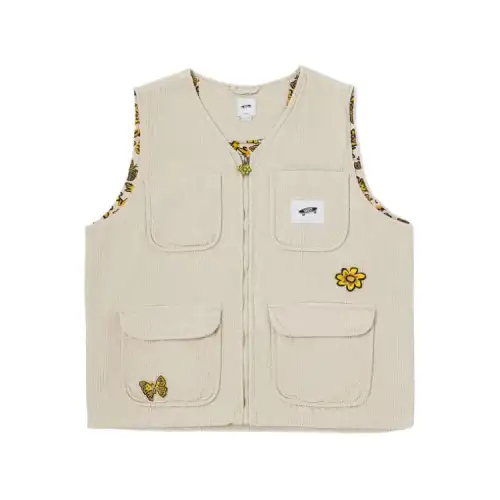 Vans Vests Unisex Apricot V Neck Moderate