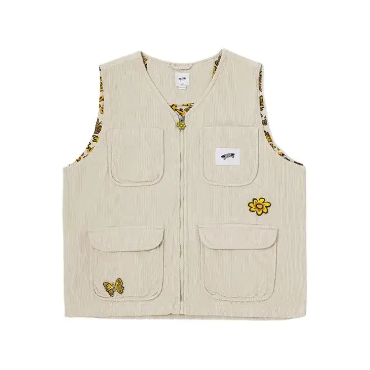 Vans Vests Unisex Apricot V Neck Moderate