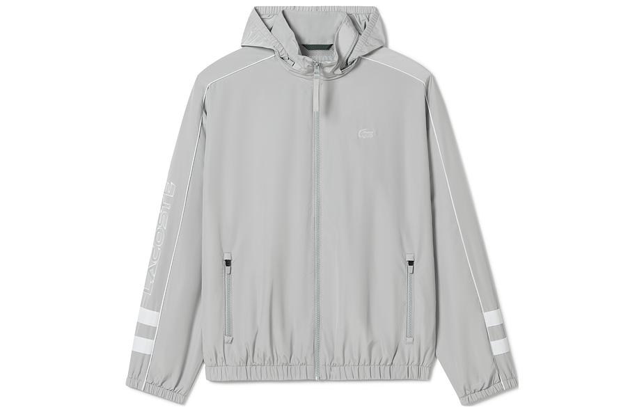 Мужская куртка LACOSTE Logo Print (серая)