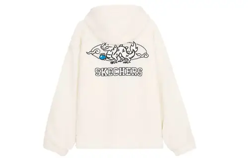 Skechers New Year Velvet feel Coat Unisex Butter Ecru