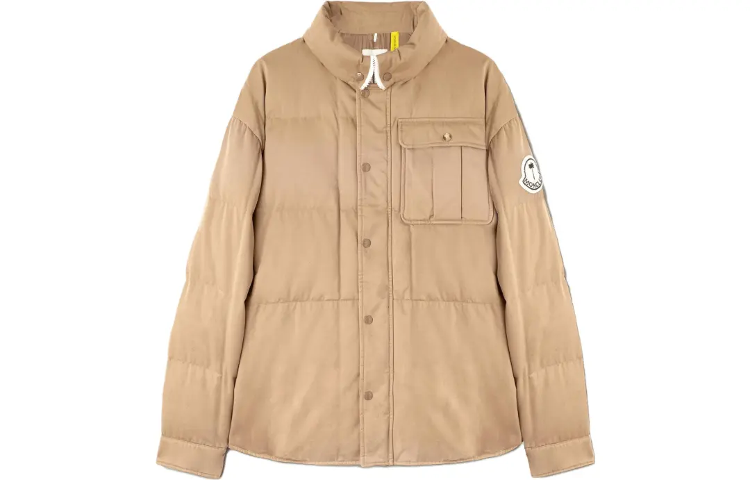MONCLER GENIUS x PALM ANGELS FW23 Down Jacket Unisex Camel