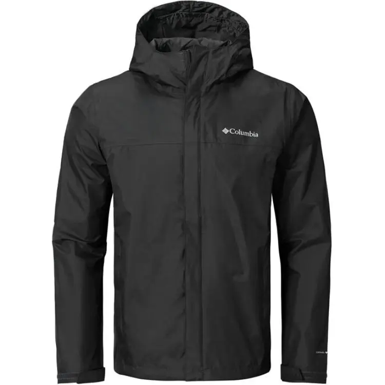 Columbia Hiking Waterproof, Windproof, Abrasion Resistant, Thermal Windbreaker Jacket Men's Black