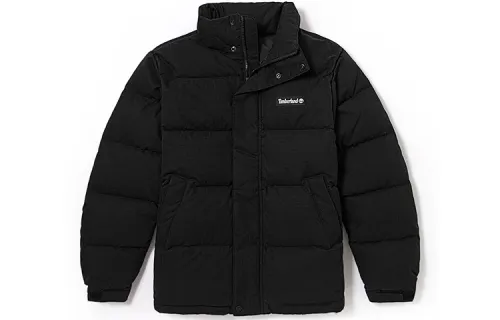 Timberland Down Jackets Men's Black Stand Collar Thickened