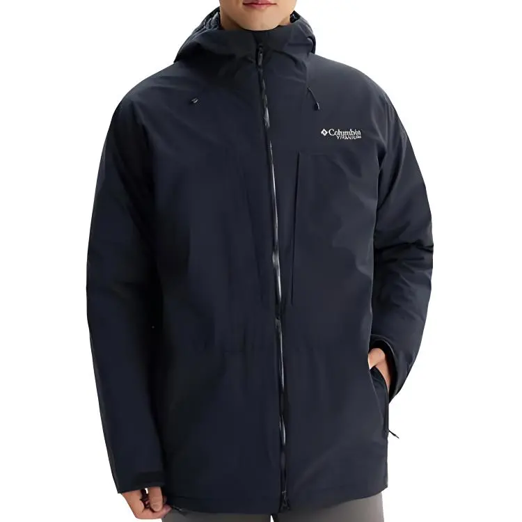 Columbia Winter Skiing And Paragliding Waterproof And Windproof To Keep Warm Windbreaker Jacket Men's Black