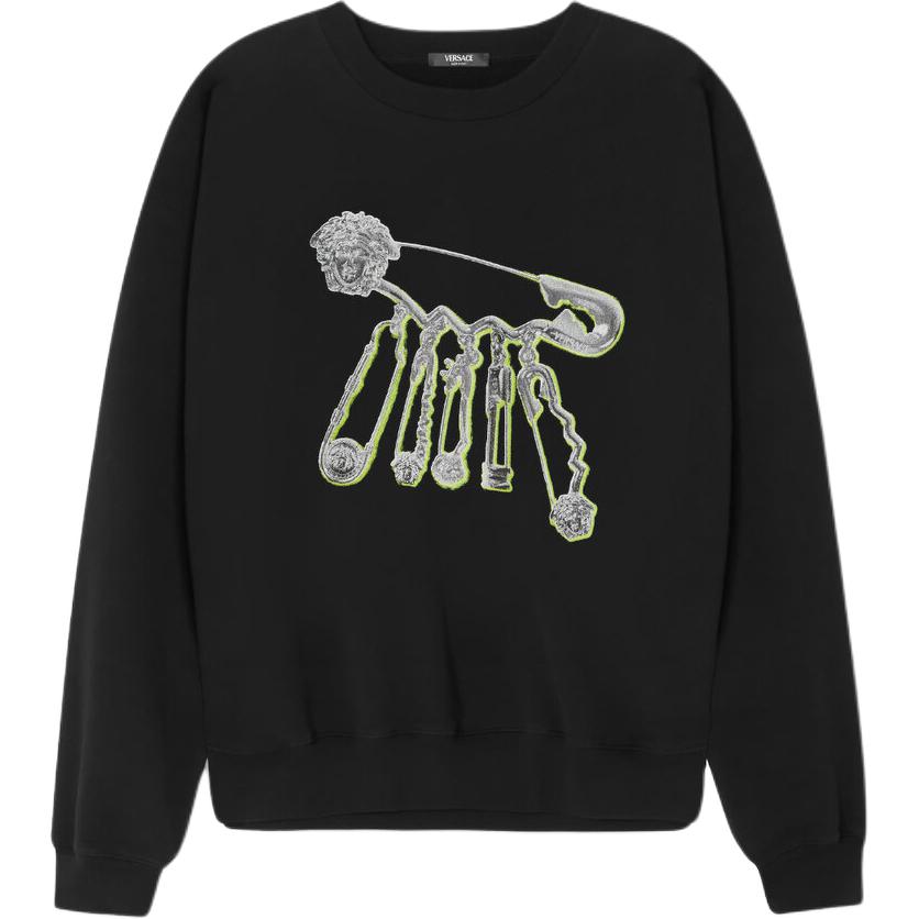 Худи Versace VERSACE FW24 Logo (черный)
