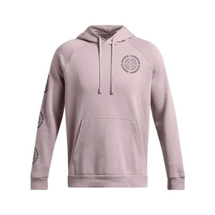 Under Armour Rival Fleece POLERON Under ARMOR RIVAL FLEECE Sweatshirt Men's Pink Gray