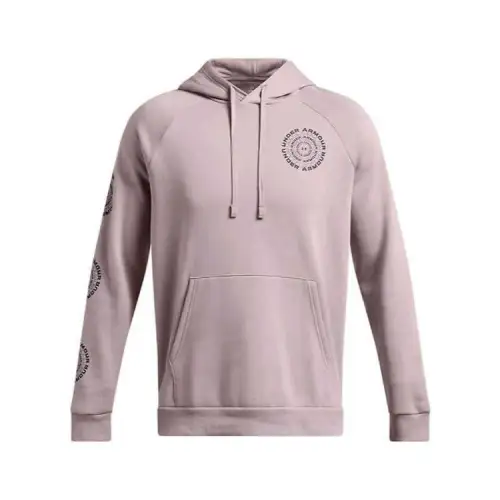 Under Armour Rival Fleece POLERON Under ARMOR RIVAL FLEECE Sweatshirt Men's Pink Gray