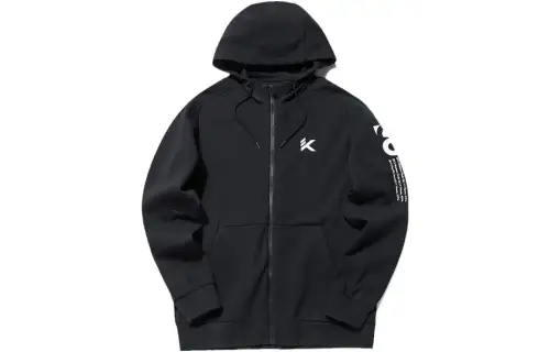 ANTA Basketball Collection Jackets Men's Black Hooded Moderate Other