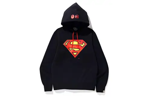 Bape X Dc Superman Pullover Hoodie