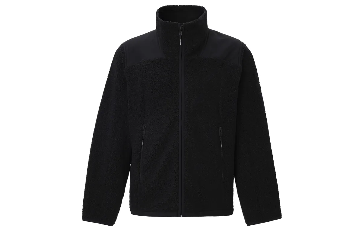 Under Armour Velvet Jackets Men's Black Stand Collar Moderate