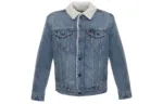 Levis Velvet Jackets Men's Blue Lapel Moderate