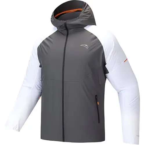 Anta Running Collection Jackets & Coats Men's Castle Gray/Pure White
