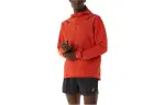 ASICS Jackets Men's Red Hooded Moderate Other