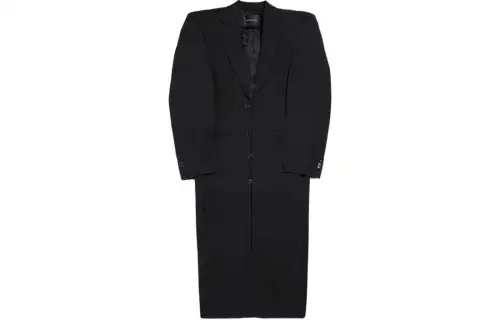Balenciaga Square Shoulder Single Breasted Coat