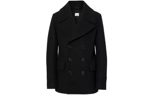 Burberry Coats Men's Black Lapel Moderate