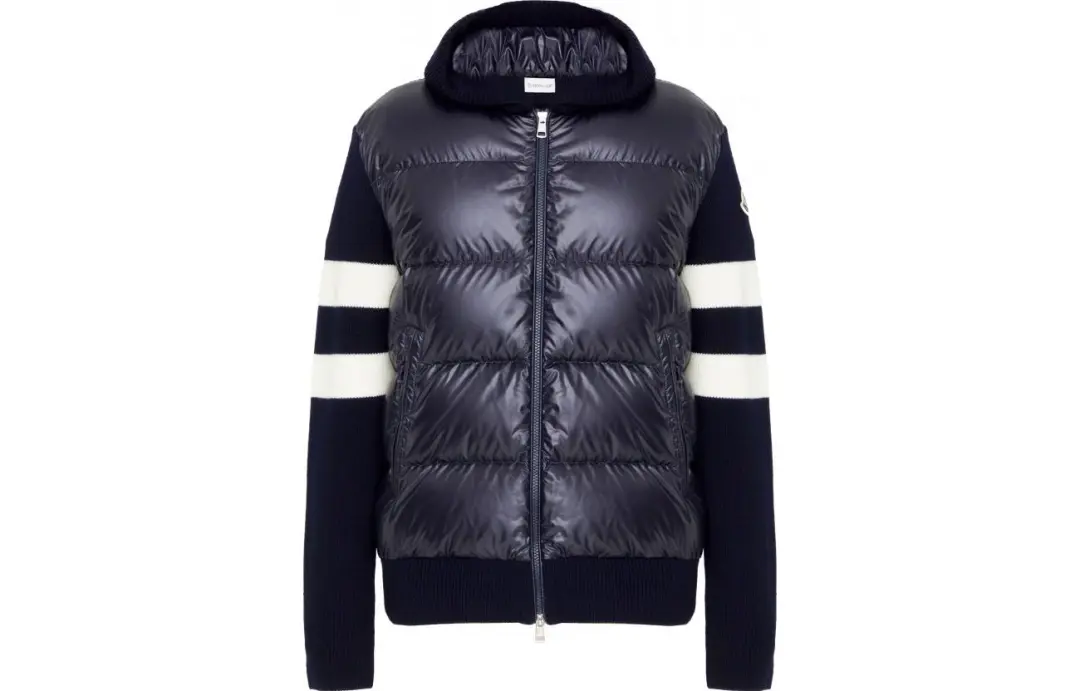 Moncler Padded Corduroy Down Jacket Unisex Dark Blue