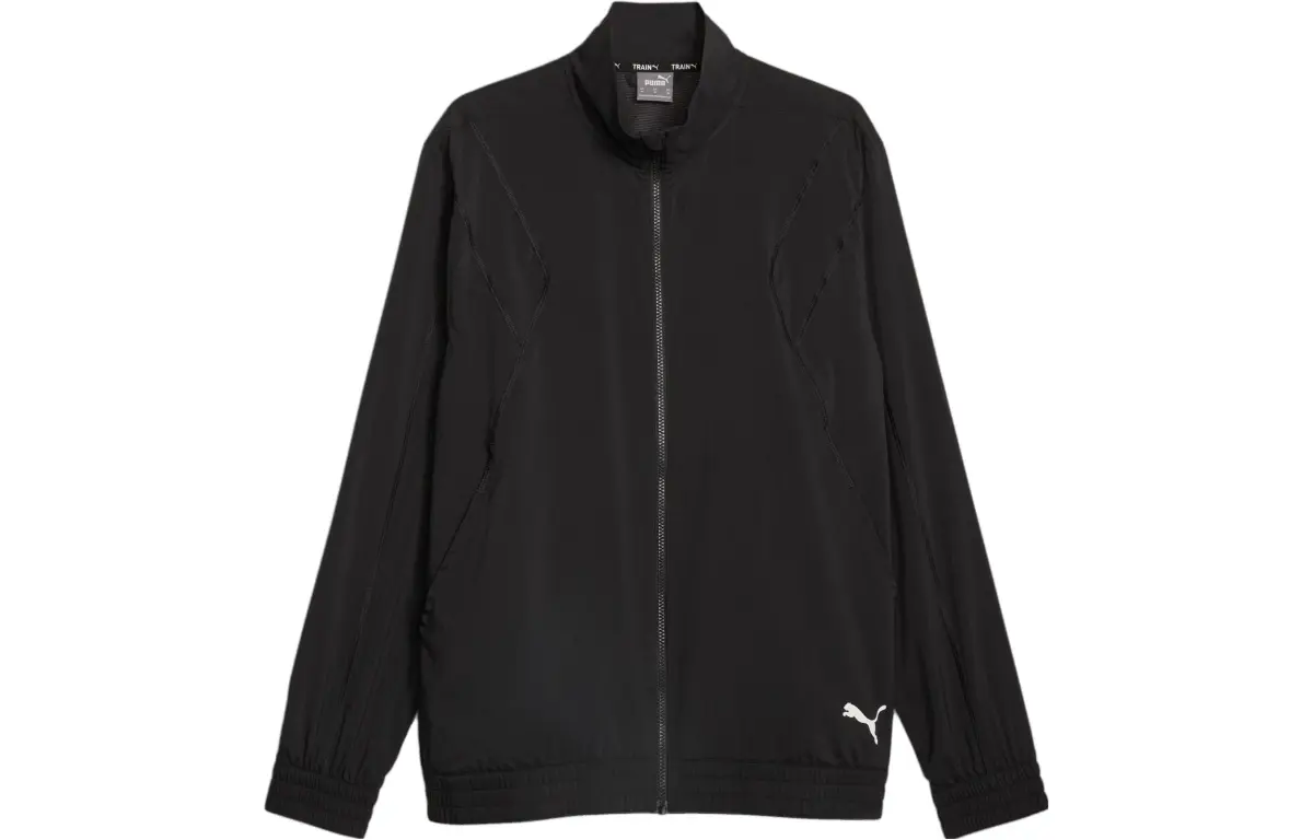 PUMA FIT Full Zip Woven Training Jacket Men's Black