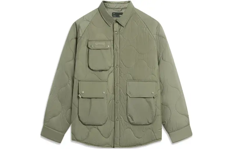 Li Ning Puffer Jacket Men's Murky Olive Green