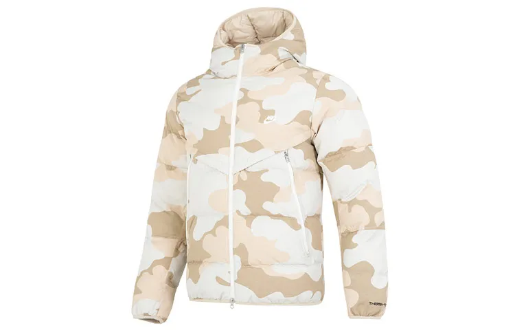 Nike Athleisure Puffer Jacket Men's Light Bone