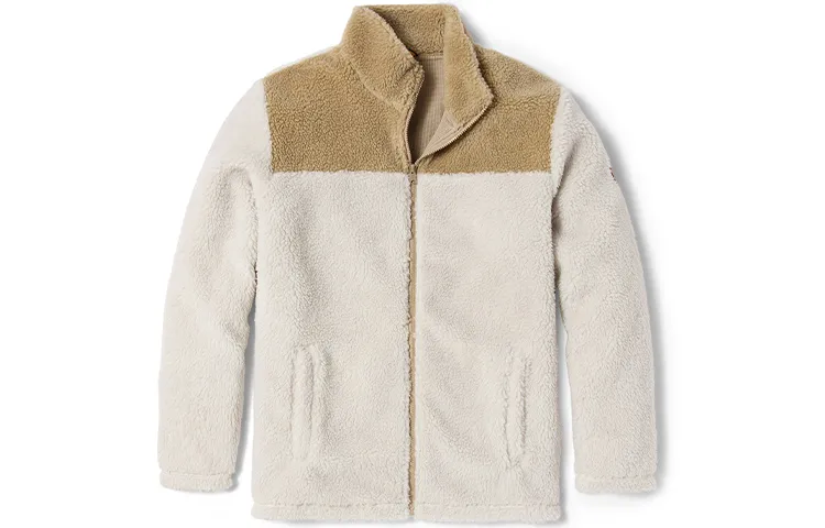 Timberland Velvet Jackets Men's Light Mud Stand Collar Thickened And Fleece-Lined