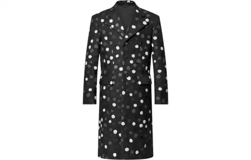 LOUIS VUITTON X Yayoi Kusama Painted Dots Printed Coat