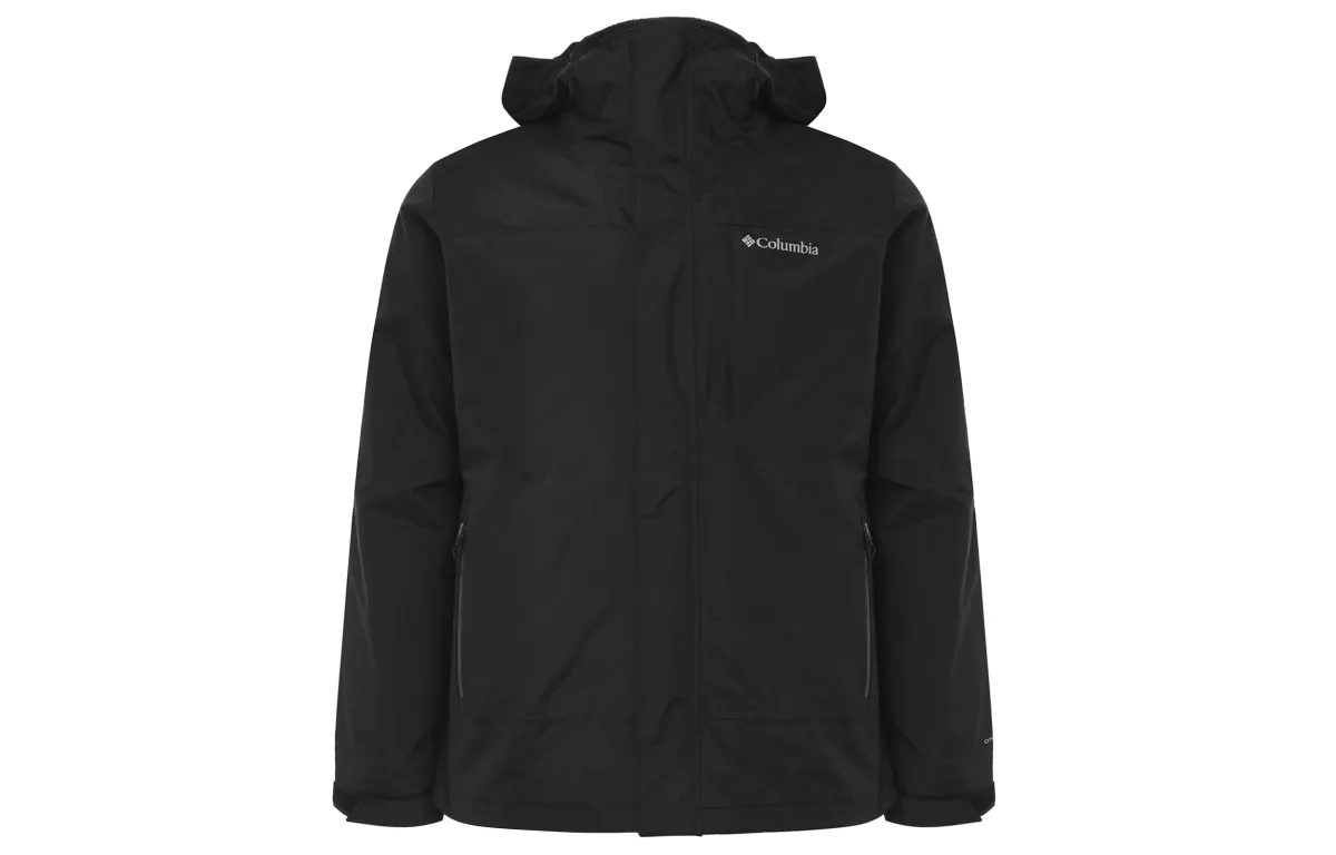 Columbia Waterproof Windproof Breathable Thermal Insulation Windbreaker Jacket Men's Black