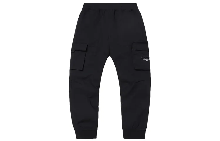 Li Ning Cargo Pants Men's New Standard Black