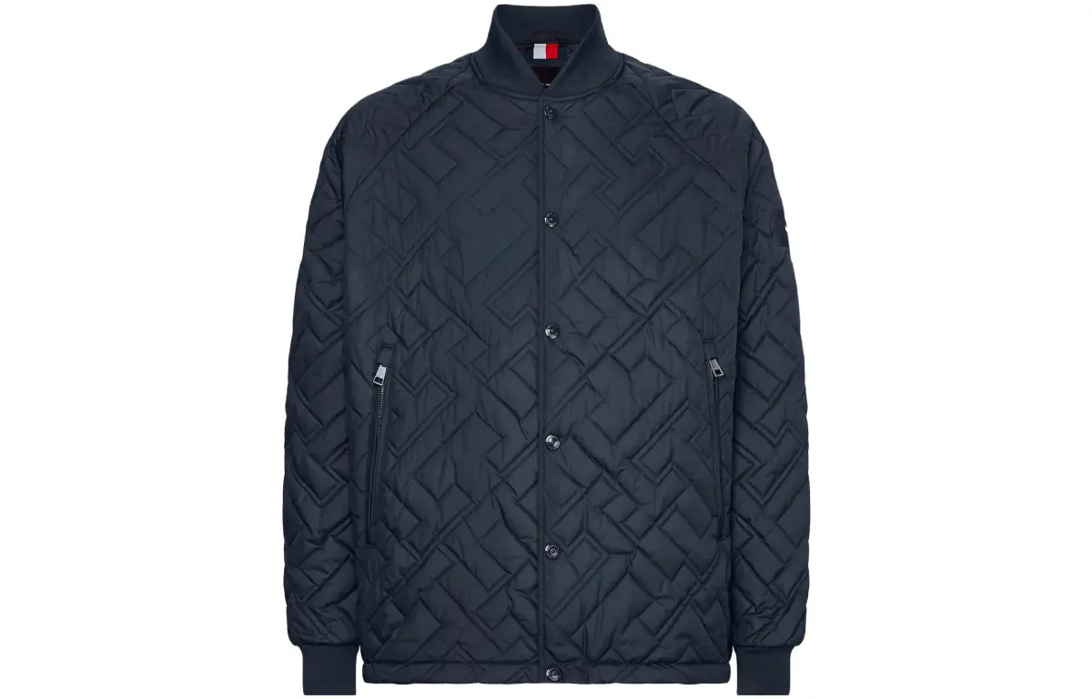Tommy Hilfiger Casaca Monogram Quilted Bomber Jack Jackets & Coats Men's Marine Blue