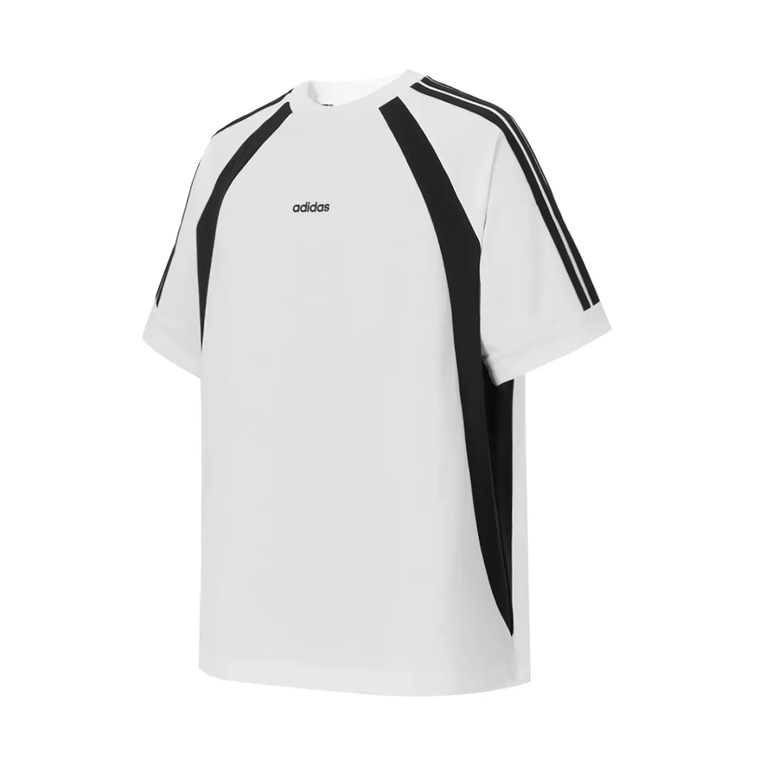 Adidas T Shirts Men's White Crew Neck Moderate