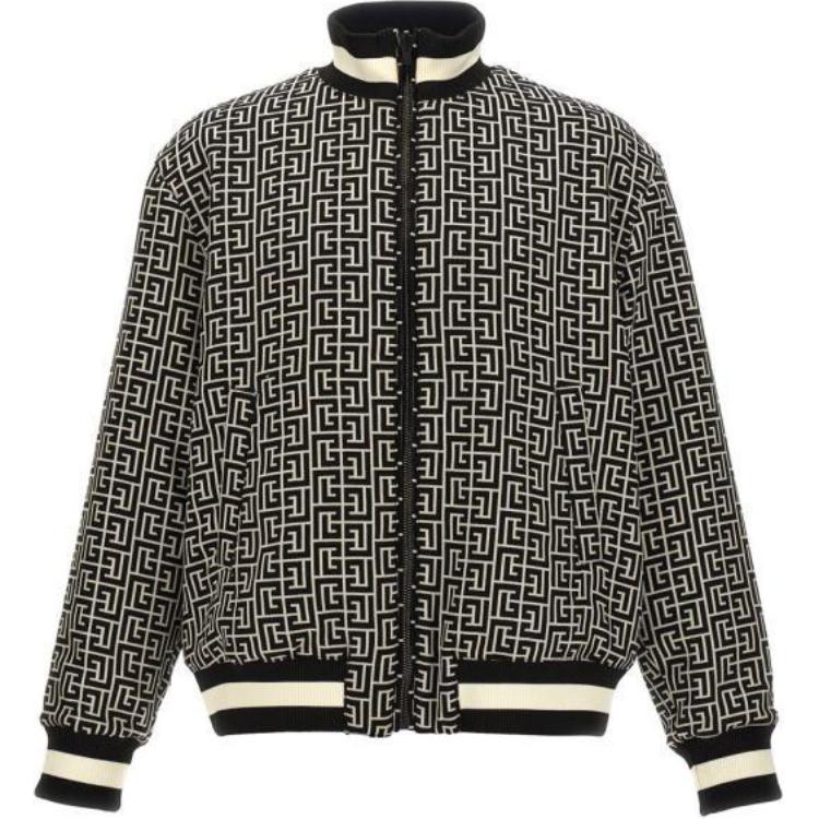 Мужская куртка BALMAIN бомбер (черная)