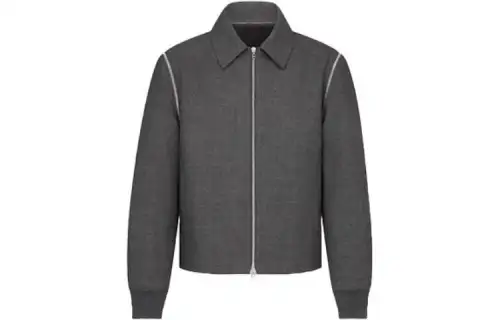 DIOR Jackets Men's Gray Lapel Moderate Other