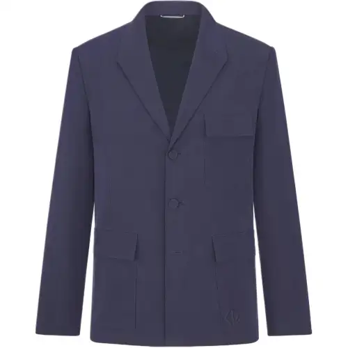 DIOR FW25 Business Suit Coat Men's Marine Blue