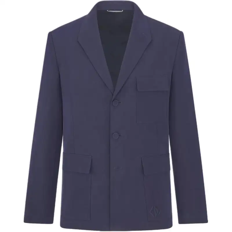 DIOR FW25 Business Suit Coat Men's Marine Blue