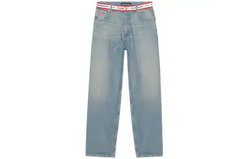 Balenciaga Logo Waistband Denim