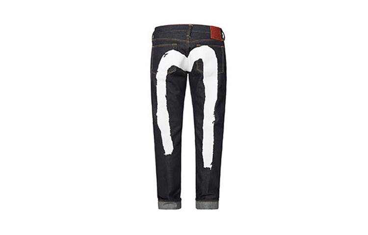 EVISU Slim Fit Pants Jeans Men's Denim Blue