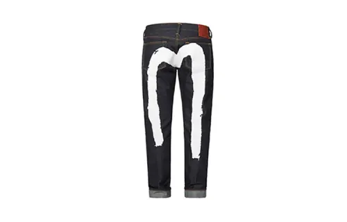 EVISU Slim Fit Pants Jeans Men's Denim Blue