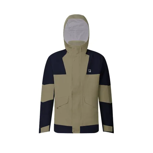 FILA Fitness Thermal Water Repellent Waterproof Windbreaker Jacket Men's Withered Moss Green