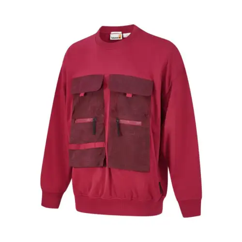 Timberland MEDIA UTILITY CREW NECK Sweatshirt Unisex Red