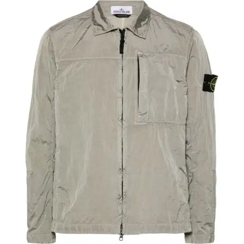 STONE ISLAND Jacket Men's Silver