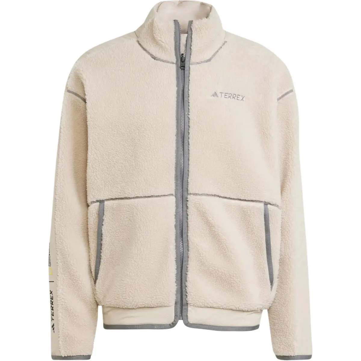 Adidas x National Geographic ©NATIONAL GEOGRAPHIC JACKET Velvet feel Coat Unisex Bauxite Brown