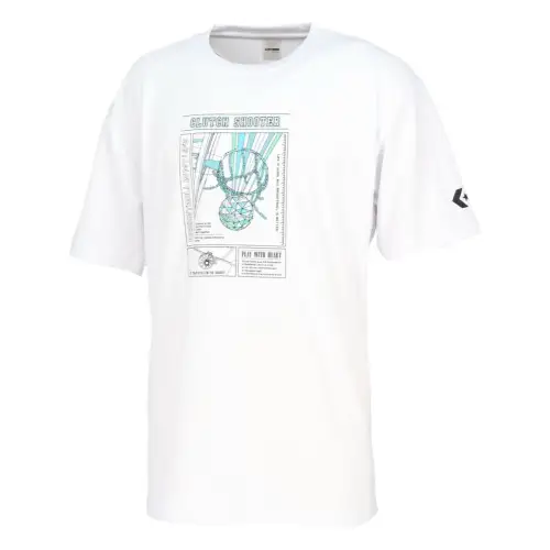 Converse T Shirts Unisex White Crew Neck Moderate