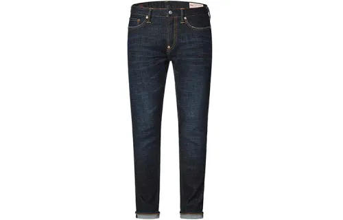 EVISU Jeans Men's Denim Blue Moderate Tapered Pants