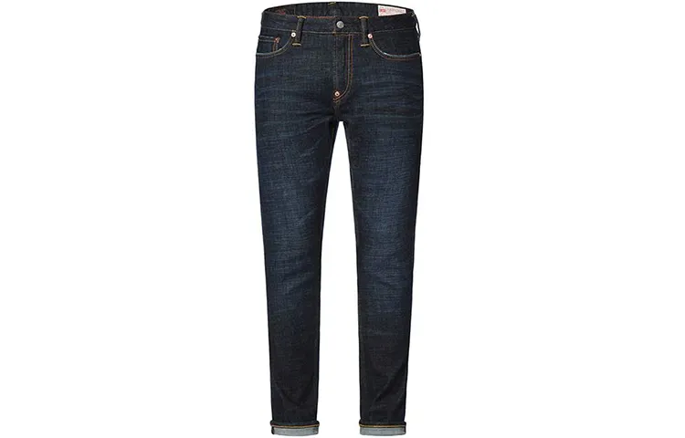 EVISU Jeans Men's Denim Blue Moderate Tapered Pants