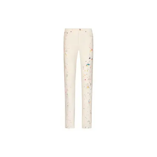 DIOR Paint Splatter Slim-Fit Jeans