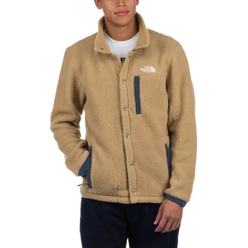 THE NORTH FACE NEVER STOP Velvet feel Coat Men's Khaki Stone