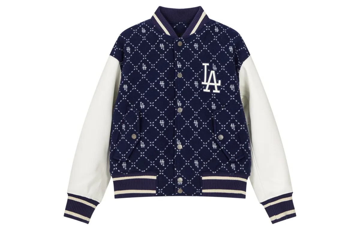 MLB Los Angeles Dodgers Baseball Jackets Unisex Navy Blue Baseball Collar Moderate