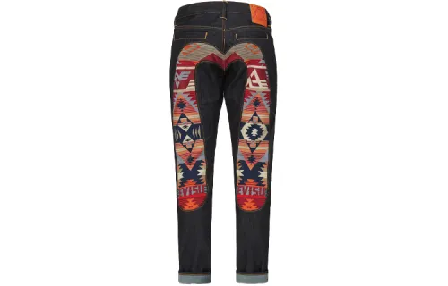 EVISU SS21 Tapered Pants Jeans Men's Denim